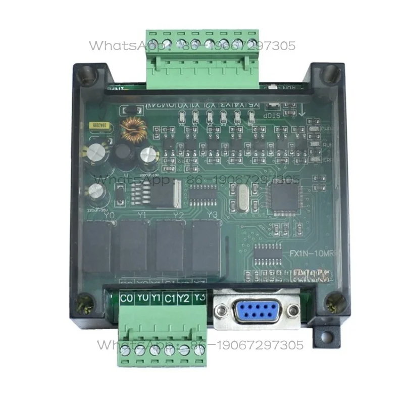 PLC Industrial Control Board with Enclosure FX1N-10MR/10MT Programmable Module, Simple PLC Controller