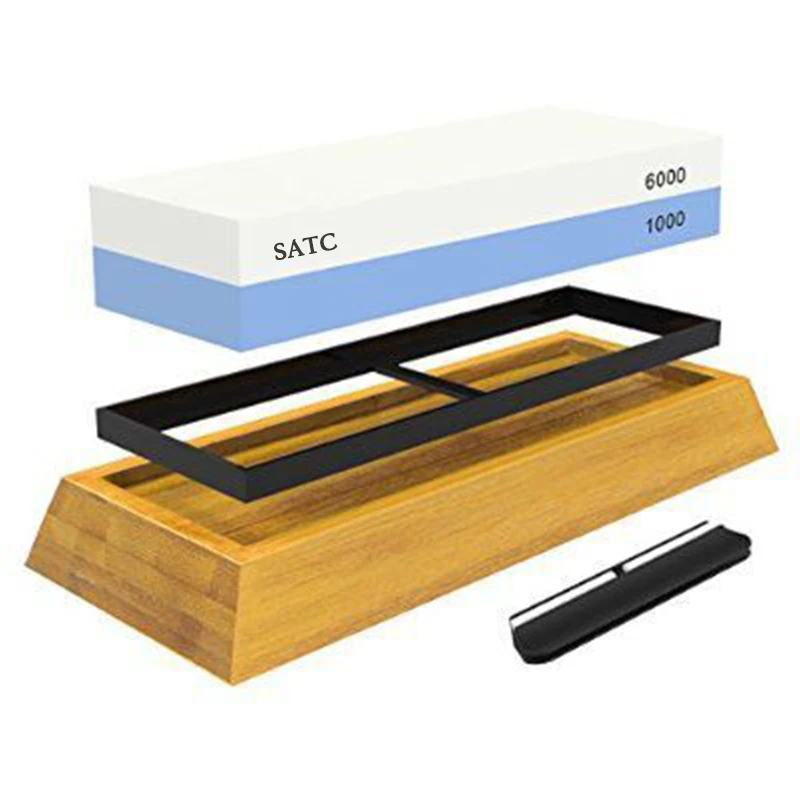 SATC Brand Grit 1000/6000 Knife Sharpening Whetstone Abrasives for Efficient Sharpness