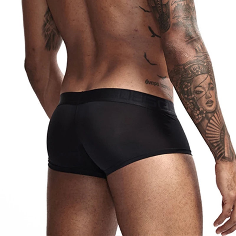 Calzoncillos bóxer de cintura baja para hombre, ropa interior de retales, envío gratis, AD7503