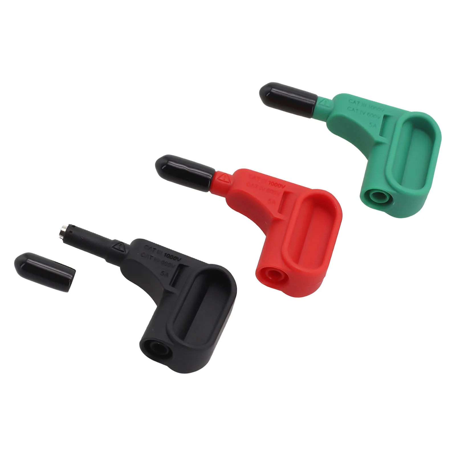 For Electrical Testing Red Black Green 4mm Banana Tips Portable Design Standard 4mm Tips Versatile Usage Different Applications