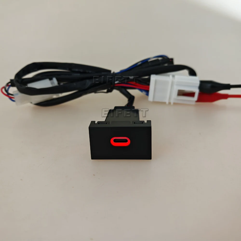 

New Top QUality Car USB Charger Type C PD Interface Socket Auto Phone Fast Charging Adapter For VW Lavida 2009‑2013