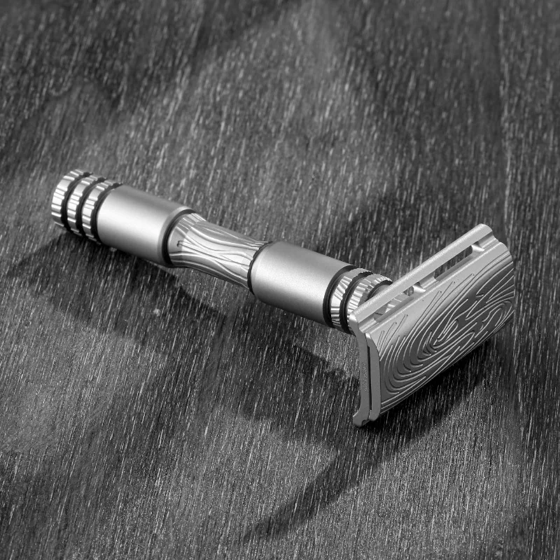 2026 YAQI New Arrival！Ghost Safety Razor 316 Stainless Steel Smooth Shaving Designed for Comfortable Experience