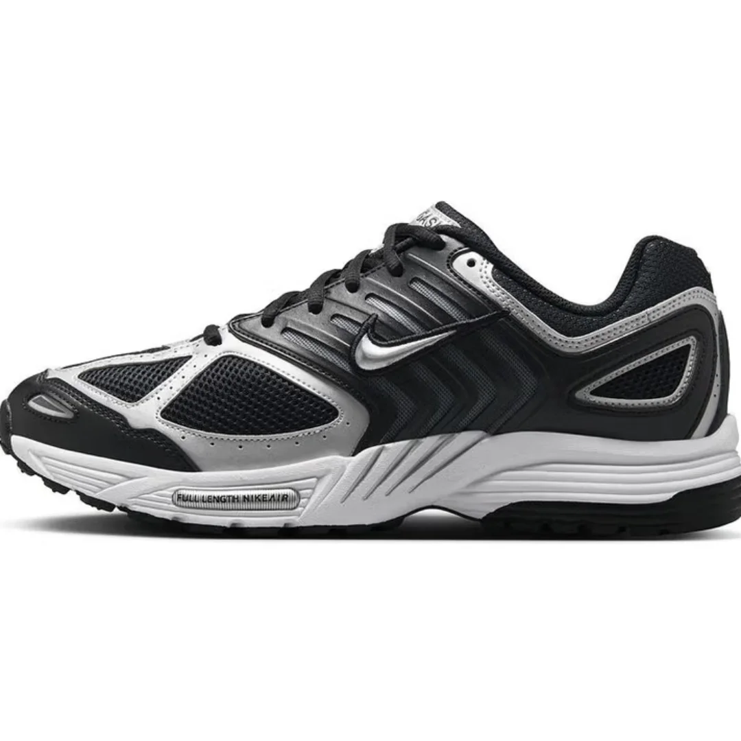 

Nike Lightweight, Wear-Resistant, Cushioning, and Resilient Men's Running Shoes, New Comfortable Leather Patchwork Outdoor Retro Sports Running Shoes, Black and Silver Luxury Color Scheme, Trendy Versatile Casual Sports Shoes, Men's Recommendation Hq3031-