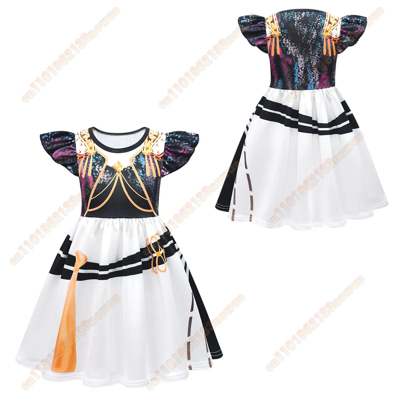 Película K-Pop Demon Hunters Halloween niñas Rumi Mira Zoey disfraz moda Casual niños carnaval ropa vestido de actuación blanco