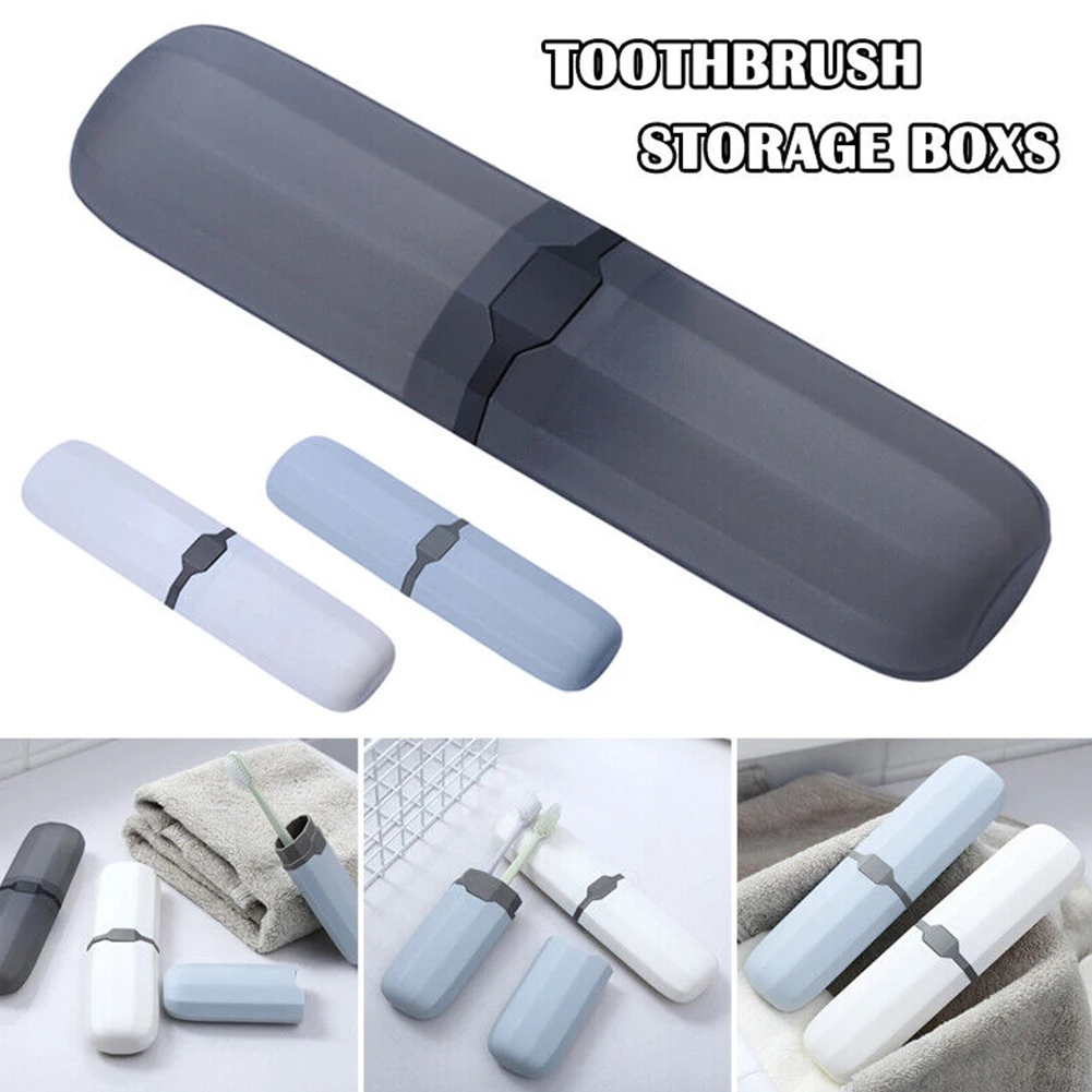 Holder Toothbrush Box Organizer Pencil Portable Storage Toothpaste Travel Accessories Container Cutlery Dustproof