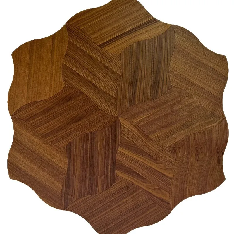 Small leaf special-shaped parquet floor, leaf parquet floor designer high-end special-shaped