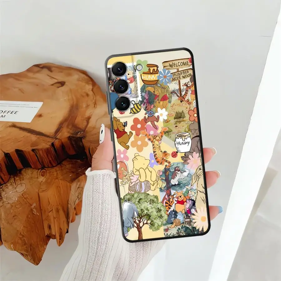 حافظة ديزني ويني ذا بوه لهاتف سامسونج جالاكسي A50 A70 A10 A20 A01 A02 A06 نوت 20 Ultra 9 10 A03 A04 A30 A40 A05 A07 ظهر ناعم