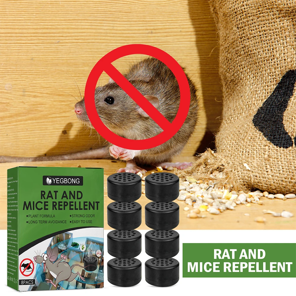 8Pcs Rat Repellent Peppermint Oil Rodent Repellent Balls Rat Mice Repellent for Outdoor Indoor Pest Insect Control