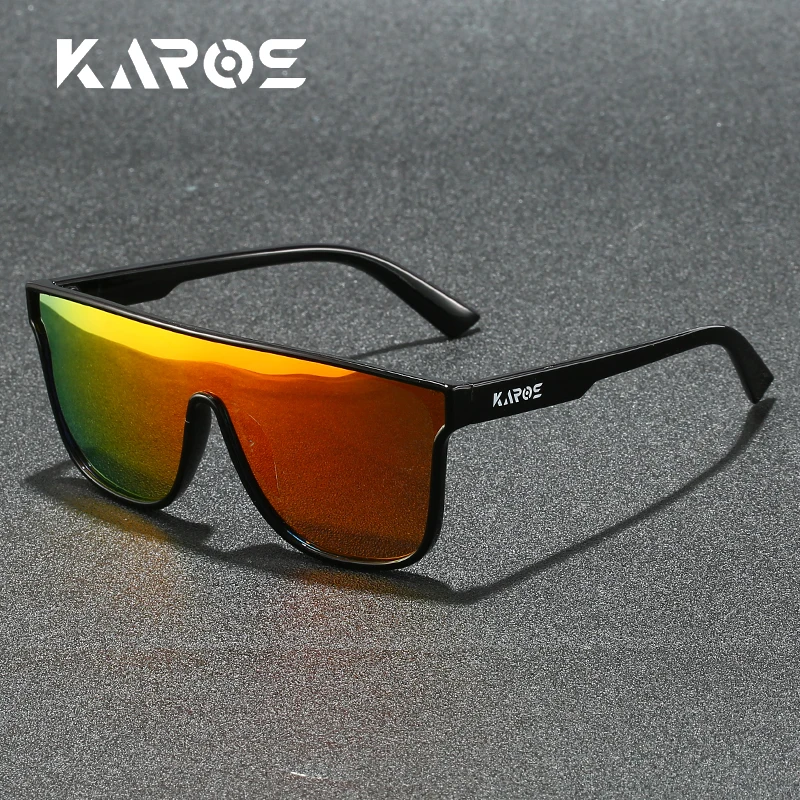 

KAROS Oversized Fashion Sunglasses Men Women Outdoor Large Frame Sports Goggle Beach Sun Glasses Polarized UV400 Eyewear YZ2014