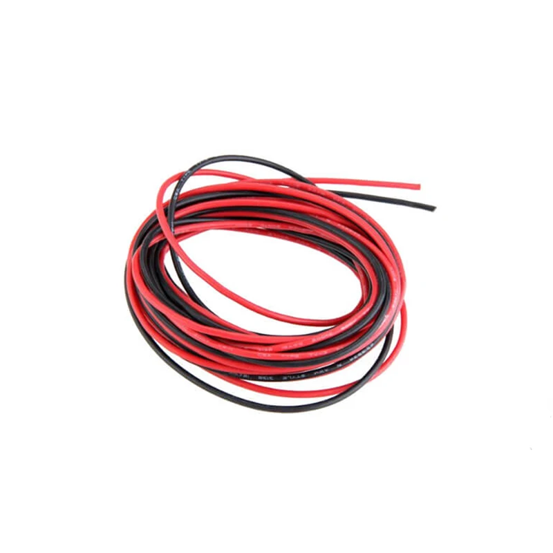 1/5/10 Meters 20AWG Gauge Red Black Silicone Wire Cable 100 Strands 0.08mm Tinned Copper Silicone Wire for Battery Automotive