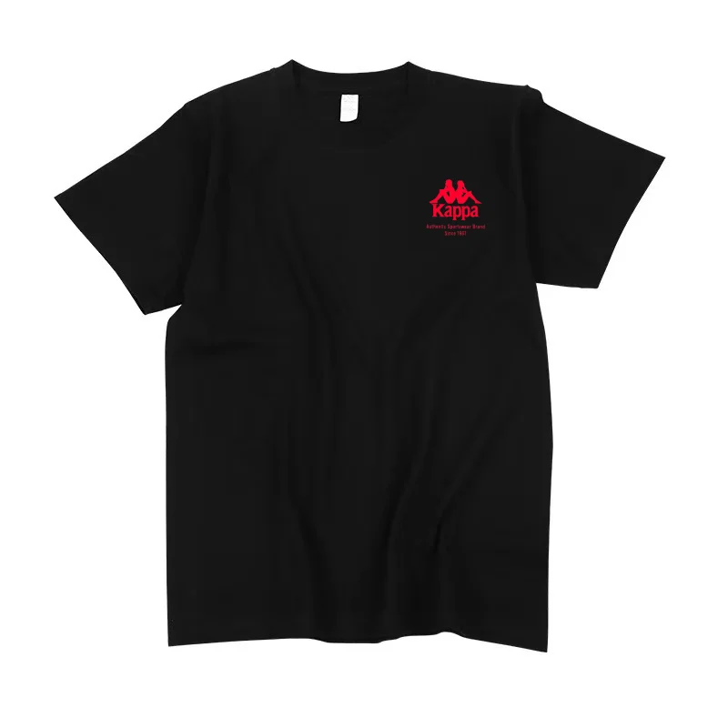 Kappa Casual Cotton Men's Short Sleeve T-Shirt 2026 Summer Simple Crew Neck Soft and Breathable Top