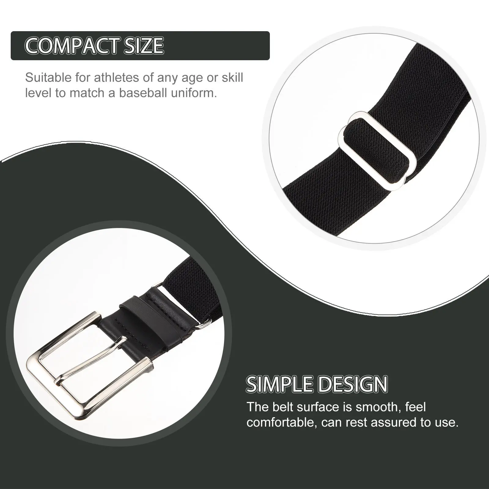 Youth Baseball Belts Adjustable for Men Pants Womens Softballs Stretch Elastic Stretchable Men's
