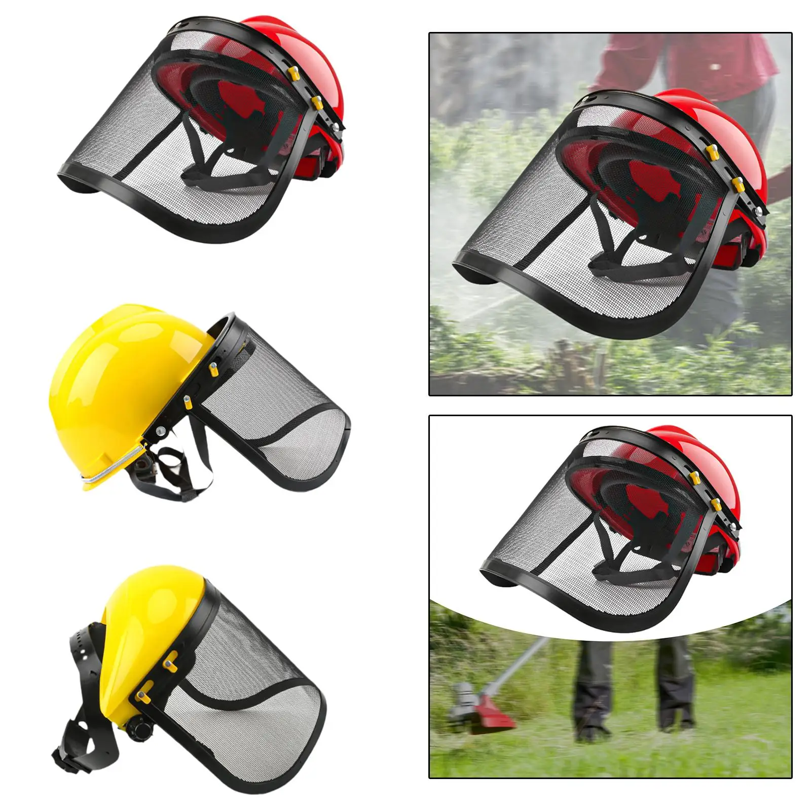 

Forestry Hard Hat Mesh Face Shield Face Cover for Landscaping Multifunctional