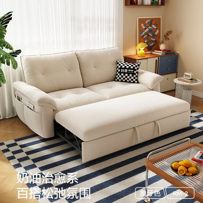 YJQ removable sofa bed simple apartment single double folding dual-purpose study small sofa