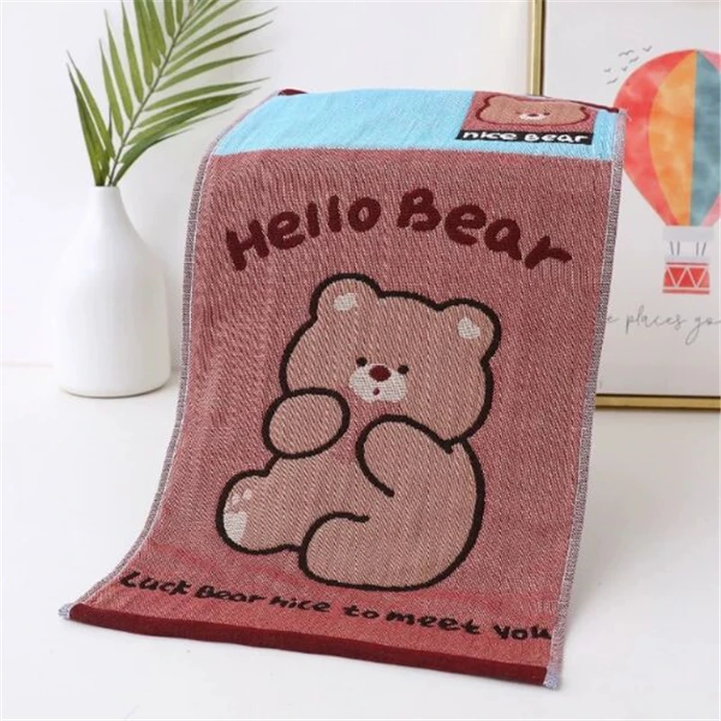 مناشف يد قطنية شاش، طباعة حيوانات، للحمام والمطبخ، 25*50 سم، رقيقة، 4 قطع