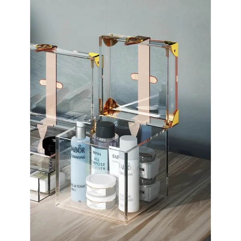 

Mask storage box Acrylic desktop dresser Cosmetics skin care products Transparent Suitable for interior decoration