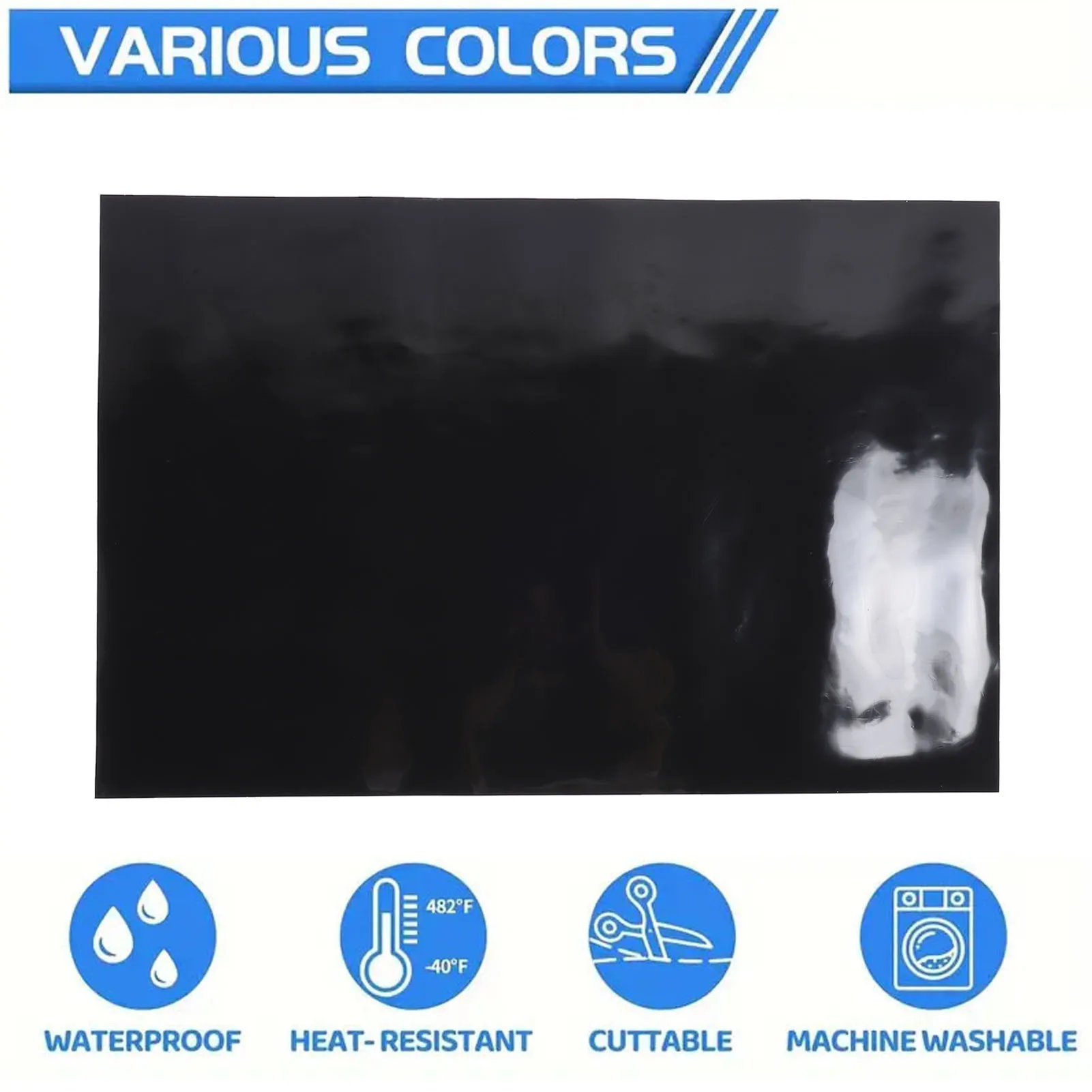 

36 Inch Heat Resistant Silicone Mat Non Slip Kitchen Counter Table Easy Clean Solid Color for Home Dining Kitchen Decor