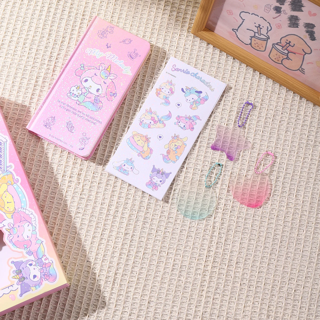 مجموعة دفاتر الملاحظات الجديدة من سلسلة Sanrio Unicorn، دفتر ملاحظات عالي القيمة، مخطط أسبوعي |   ألوان متعددة متوفرة