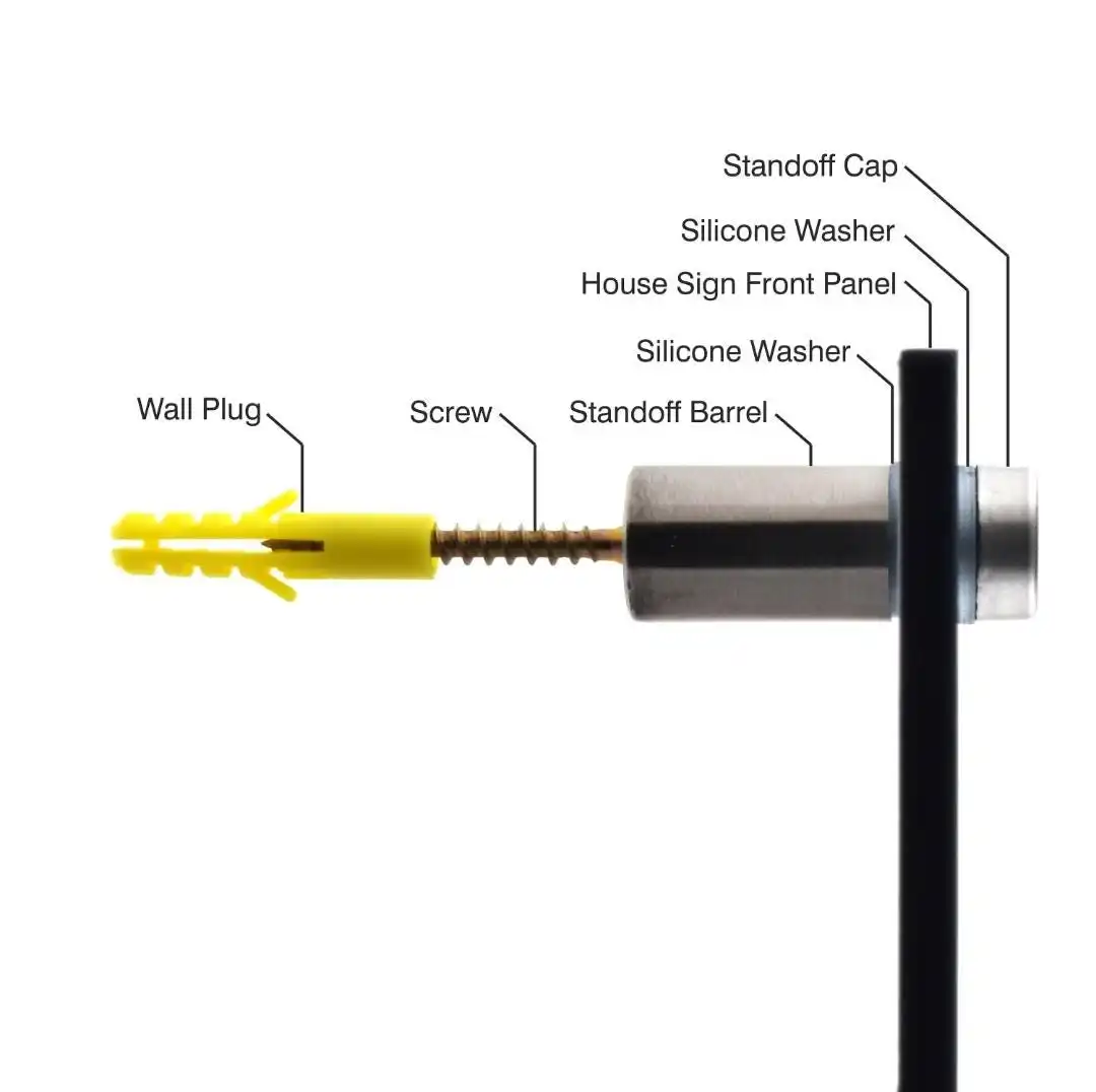 Outdoor House Number Sign – Personalized 3D Laser Cut Acrylic Address Plaque with Hebrew Family Name & Mirror Text