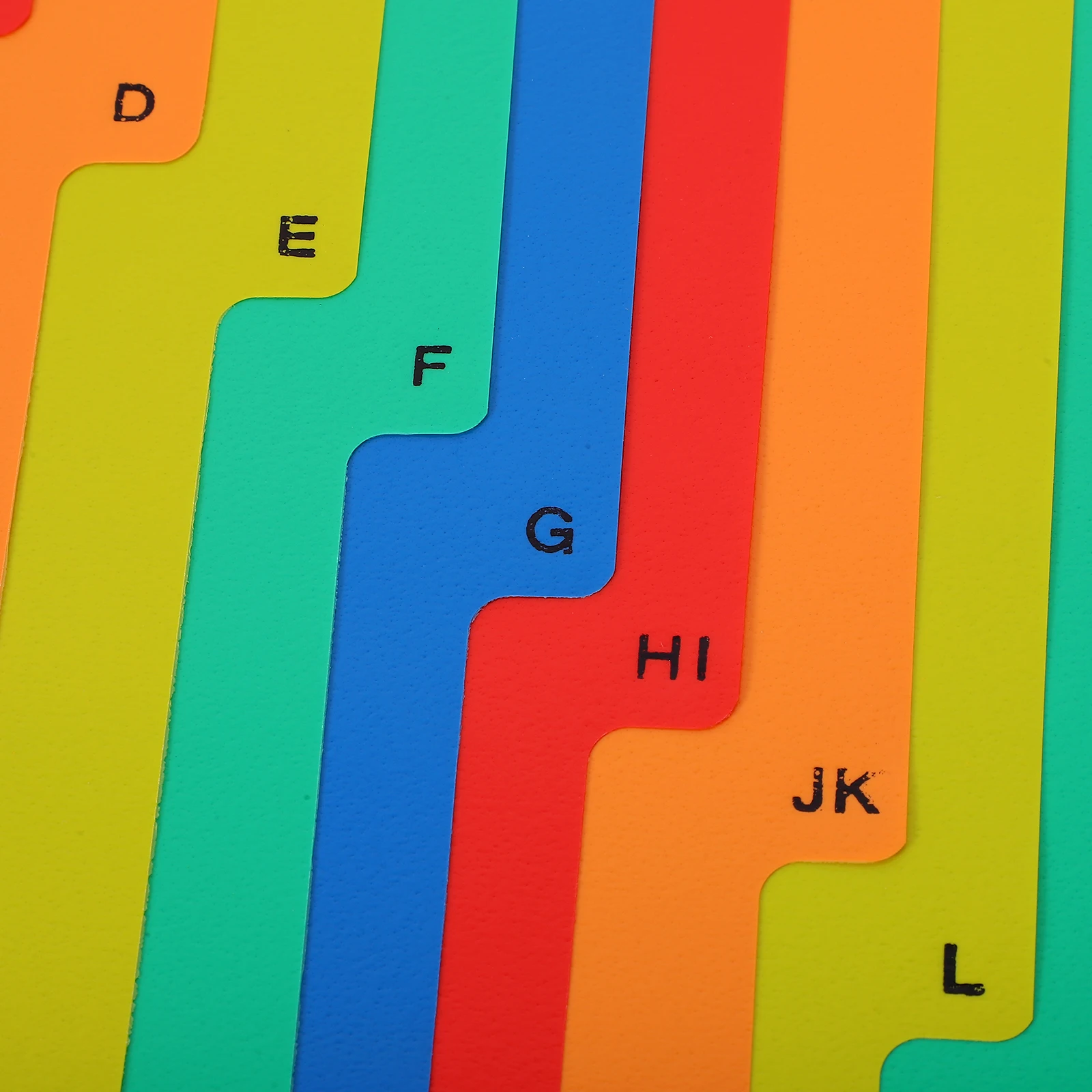 

21pcs Colorful Index Dividers A4 Binder Notebook Pages Writable Tabs File Organizers Plastic Dividers Office Supplies