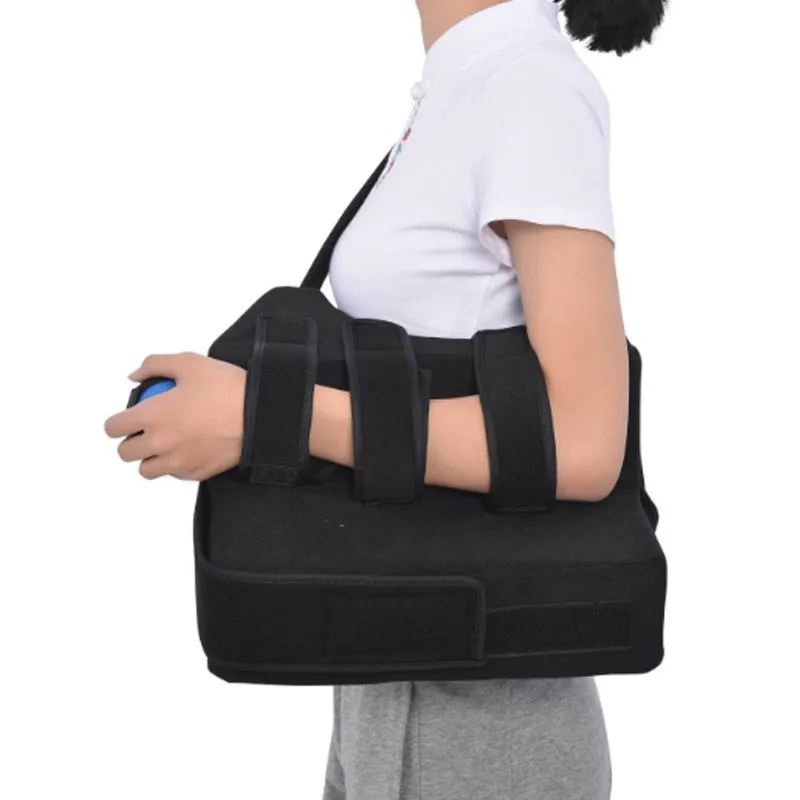 Shoulder to external fixation support arm outreach elbow support with a dislocated shoulder blade fracture