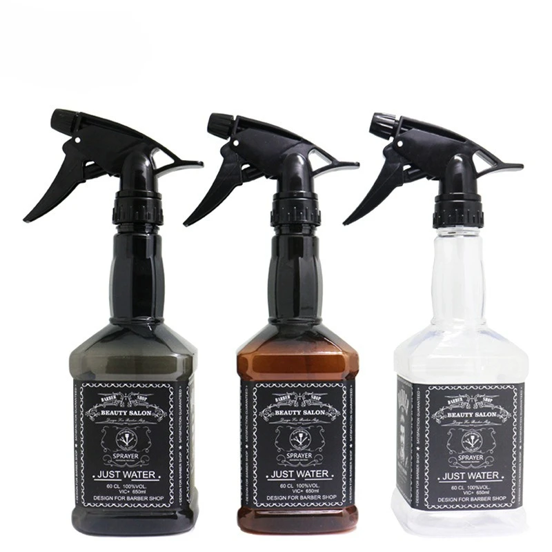 650ML Hair Salon Haircut Refillable Fine Mist Empty Spray Bottle Professional Hairdressing Watering Can Barbershop Styling Tools