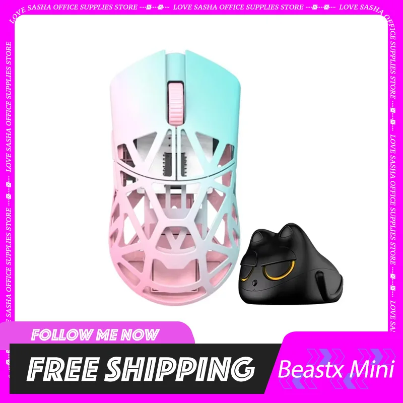 

Мини-мышь Wlmouse Beastx из магниевого сплава, беспроводная мышь двойного режима, легкая, Paw3395, аксессуары для ПК на заказ, игровые подарки