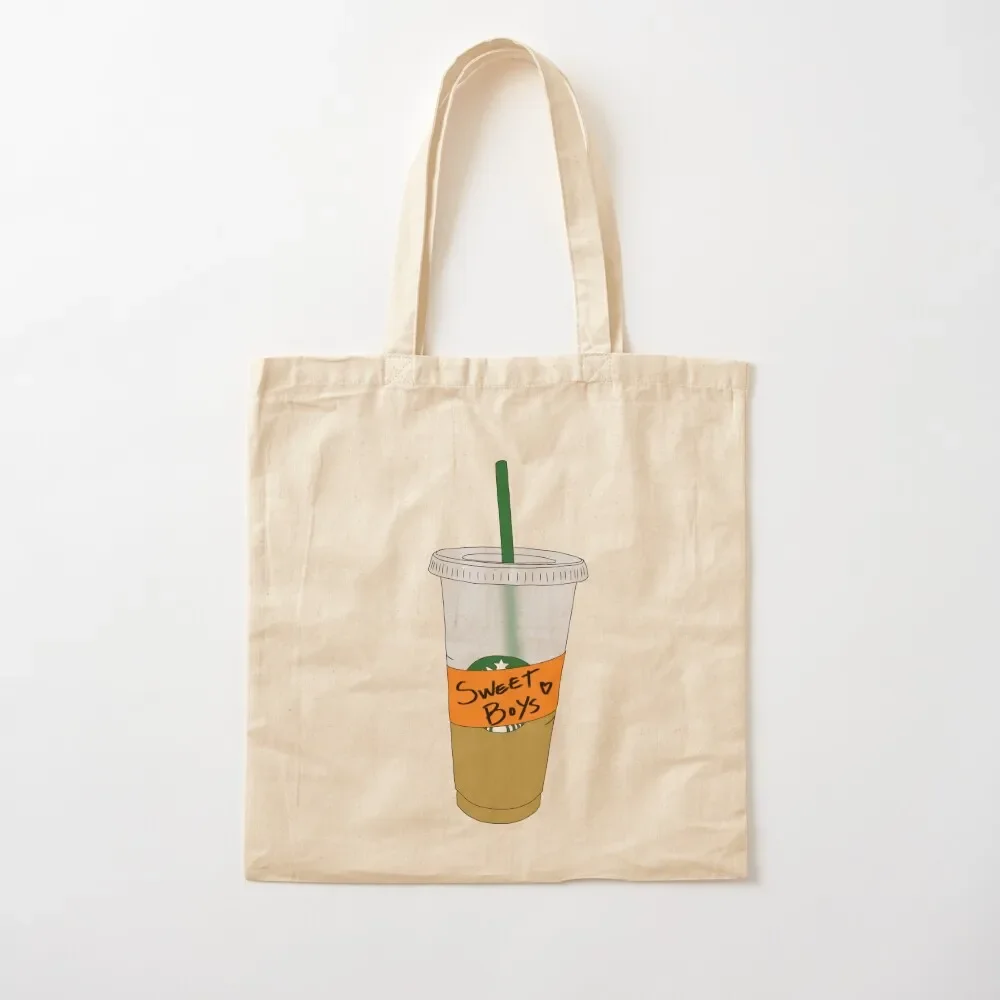 Sweet Boys Coffee Tote Bag tote canvas bags men reusable shopping