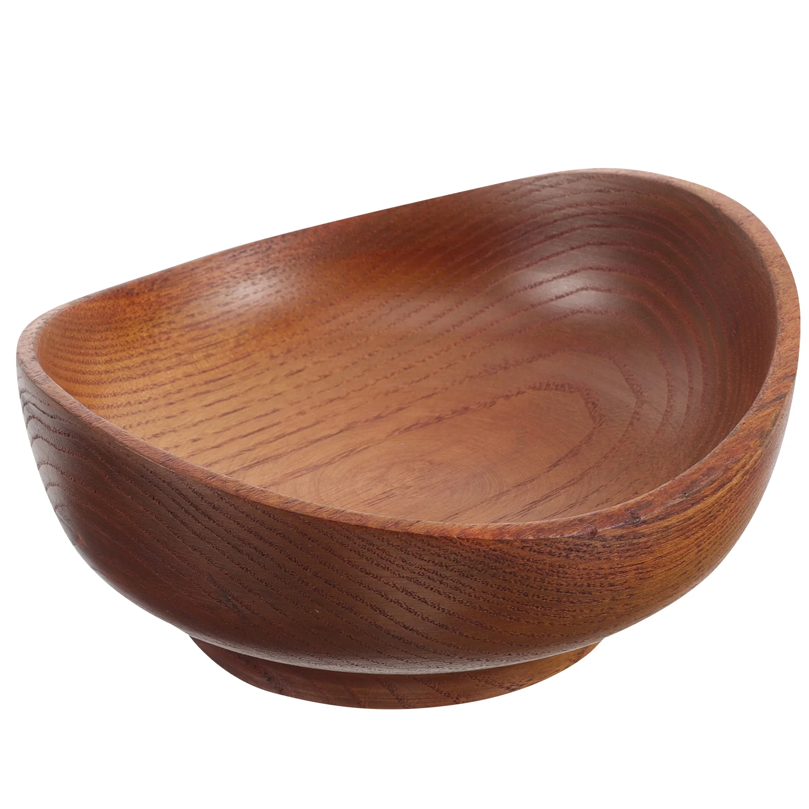 

Jujube Wood Wooden Bowl Salad Bowls Colorful Mixing Microwave Ramen Fruit for Kitchen Counter