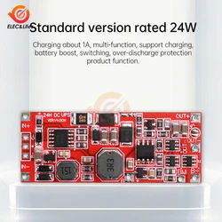 DC12V/15V 24W 1A 18W 0.5A UPS Power Supply Module Uninterruptible Power Control Board 2S V4.0CN Charge Step Up Protection Module