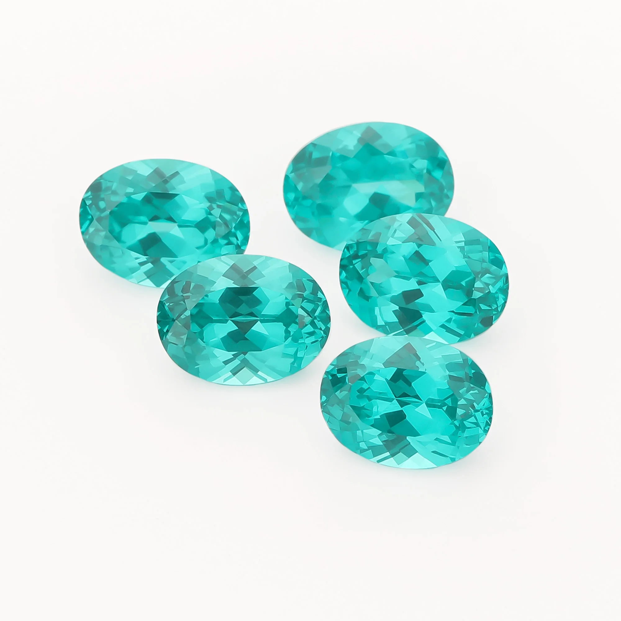 

1PCS 6x8MM Simulated Paraíba Oval Faceted Stone,Green Blue Stone,Unique Gemstone,Loose Stone,DIY Jewelry Supplies 4120146