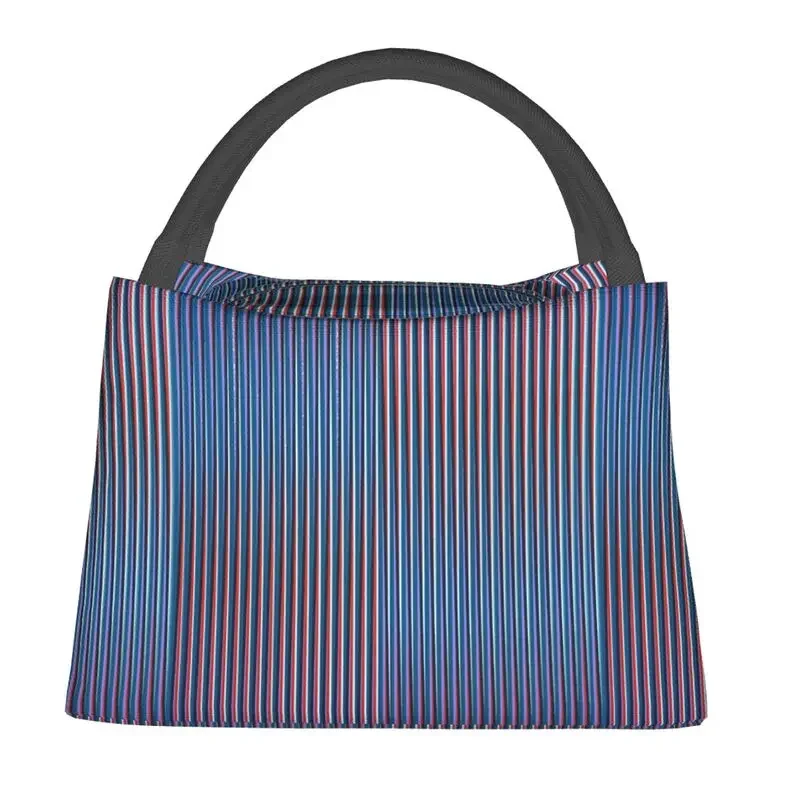 Custom Carlos Cruz Diez Lunch Bags Women Cooler Warm Insulated Lunch Box for Picnic Camping Work Travel