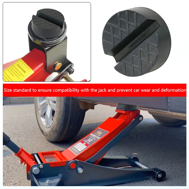 Jack Pad Anti-slip Rail Adapter Rubber Support Block Heavy Duty Car Lift Tool Accessories Universal Car Jack Rubber Pads