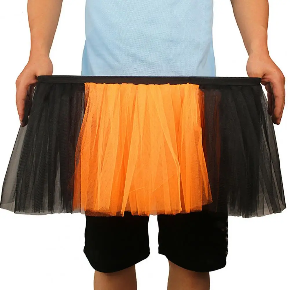 Women Skirt A-line Big Swing Scattered Hem Multi-layered Fluffy Gauze Dancing Short Pleated Skirt