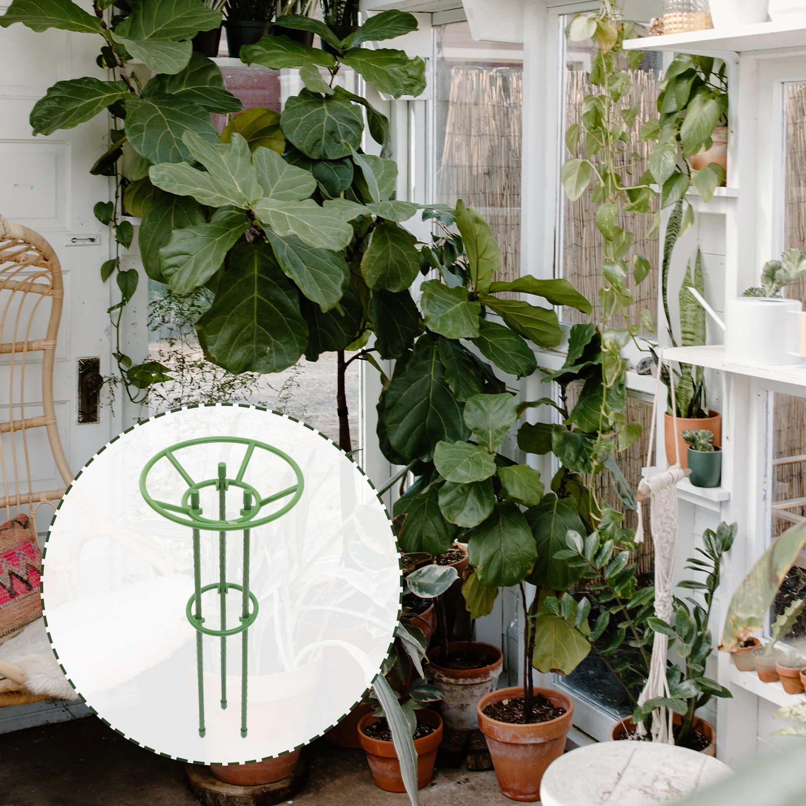 

Plant Support Cage Tomato Trellis Cages Garden Flower Supports Pots Peony Climbing Frame Stakes Adjustable Gardening Tool ABS