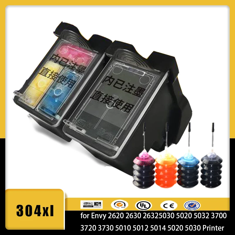 304XL Compatible for HP 304 Ink Cartridge Envy 2620 2630 2632 5030 5020 5032 3700 3720 3730 5010 5012 5014 5020 5030 Printer