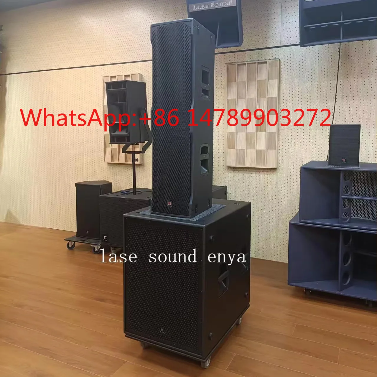 H406A+9004 6.5 Inch 2 Way Passive Sound Column Speaker Set for Indoor Professional Audio System