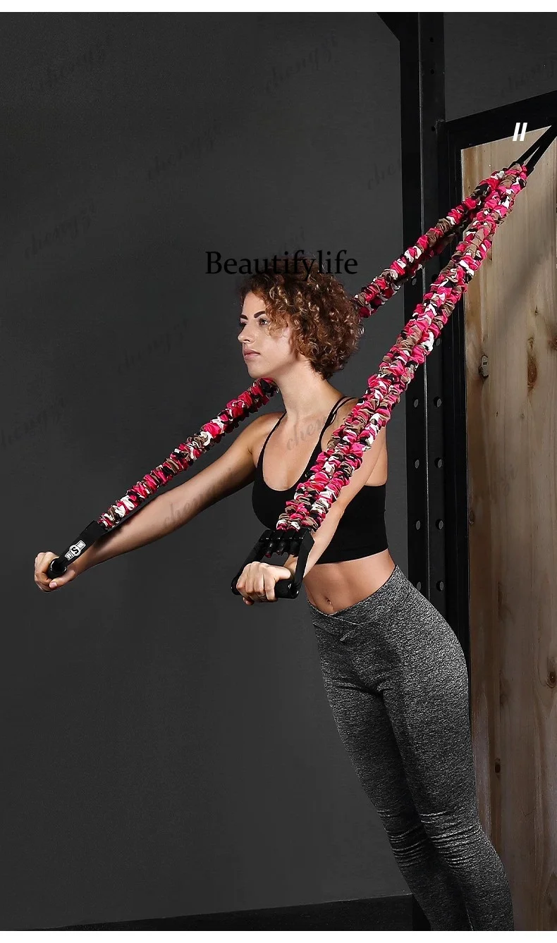 Multifunctional fitness elastic belt, home fitness equipment, strength training puller