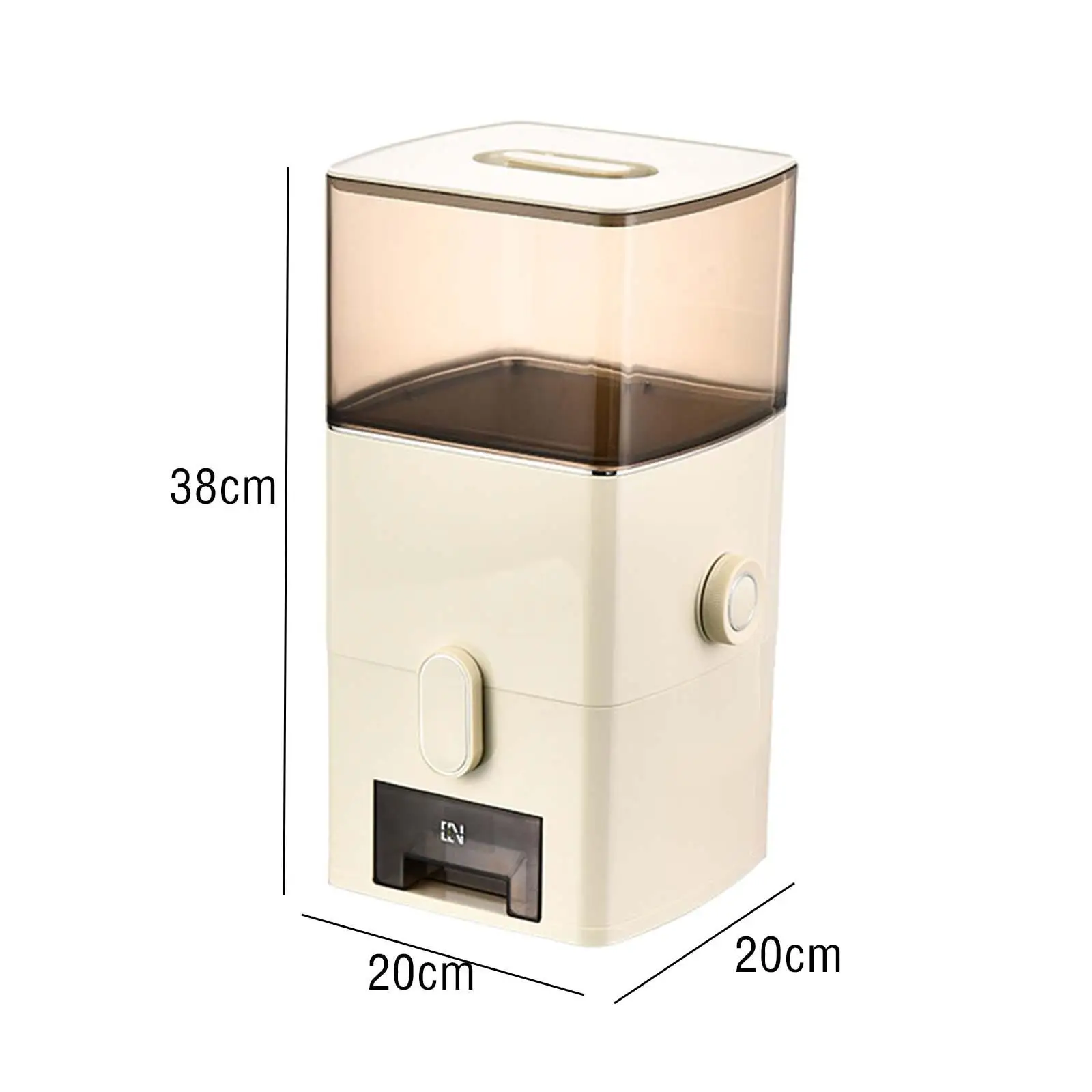Airtight Flour Storage Bucket with Lid Large Plastic Grain Container for Kitchen Pantry Organization and Freshness Preservation
