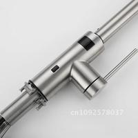 Kitchen Infrared Motion Sensor Faucet Sink Pull Out Down Hot Crane 304 Touch Steel Swivel Mixer Cold Sense Stainless Luxury Tap