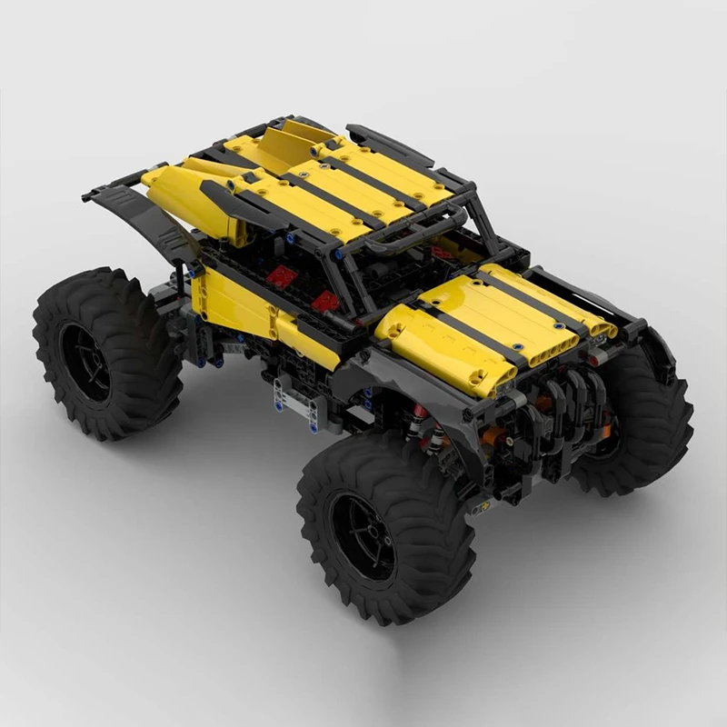 977 PCS 건설 차량 Buwizz 스피드 크롤러 4x4 2단 기어박스 MOC 맞춤형 모듈식 DIY 소년 축제 장난감 선물