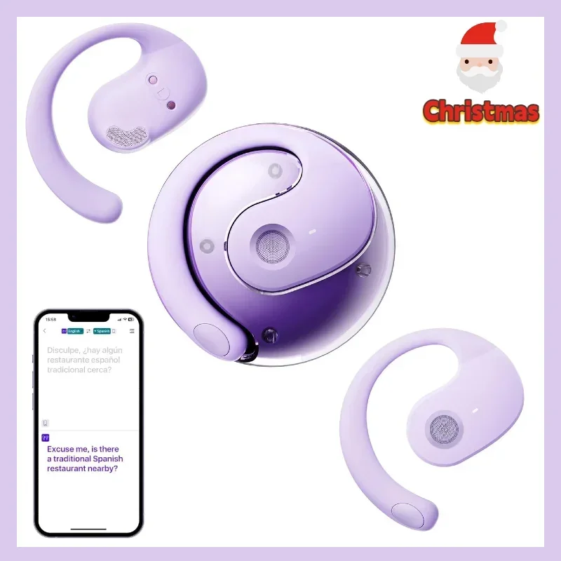 Auriculares Bluetooth de conducción ósea: diseño de gancho abierto, perfectos para deportes, desplazamientos y uso externo