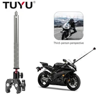TUYU-palo de Selfie Invisible para motocicleta, vista para tercera persona, para GoPro Max Hero 12 11 Insta360 X4 X3 X2, accesorios de montaje en RAM para cámara