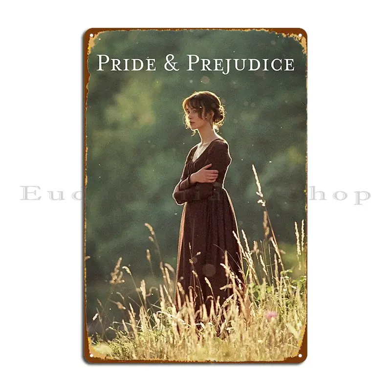 Pride And Prejudice Metal Plaque Cinema Club Printing Custom Decoration Tin Sign Poster