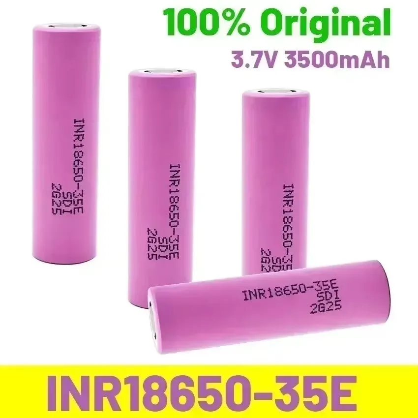 100% Meg nem látott 18650 3500mah 25A Kiöntés INR18650 35E 3500mah 18650 Tettlegesség li-ion 3.7V számára Csavarhúzó rechargable Üteg