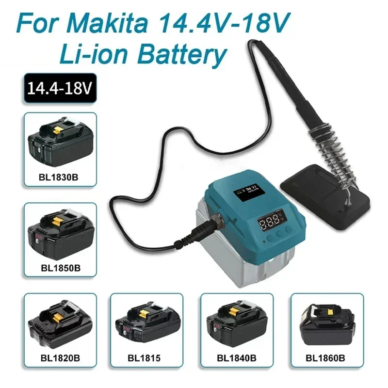 AB47-60 واط 480 ° C المحمولة اللاسلكي سبيكة لحام كهربائي متعدد الوظائف آلة لحام كهربائي لبطارية 18 فولت سهلة لنا