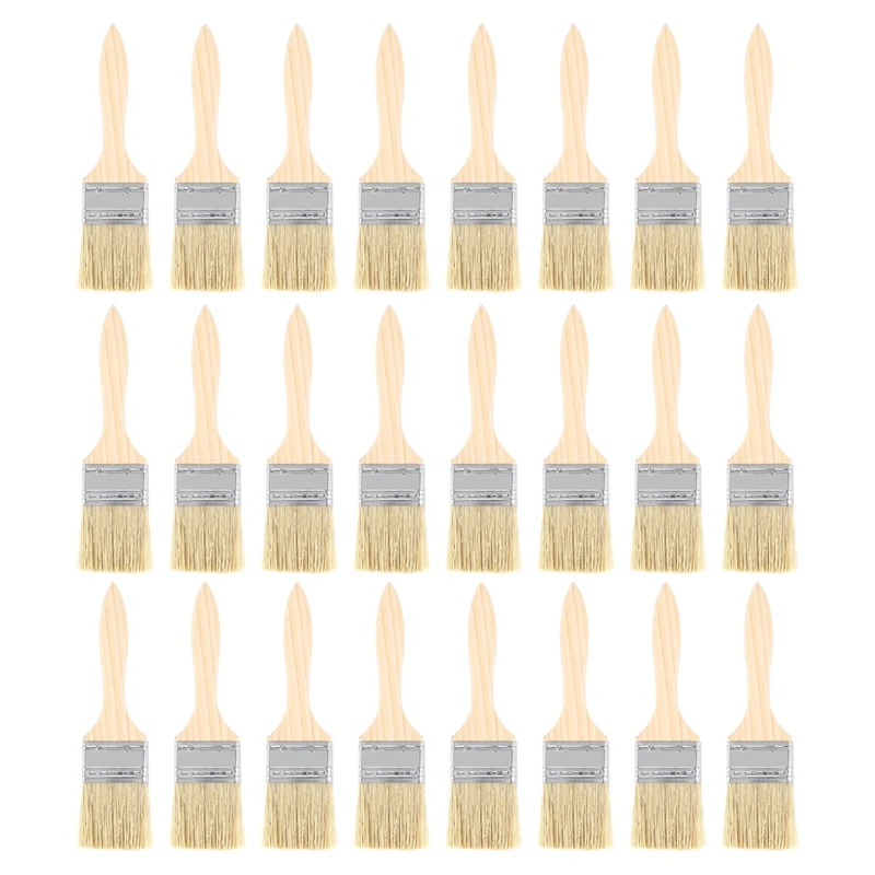 

24 Pack Of 2 Inch (48Mm) Paint Brushes And Chip Paint Brushes For Paint Stains Varnishes Glues And Gesso