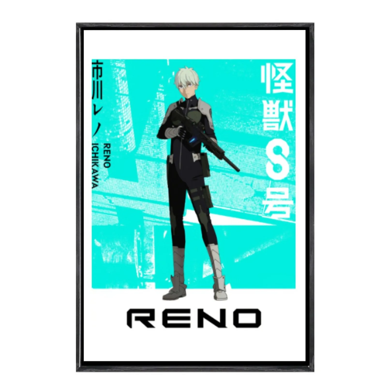 

Японская манга, мультиразмерный холст, постер в двойной рамке, настенное искусство, Кадзю No 8, домашний декор для гостиной, спальни