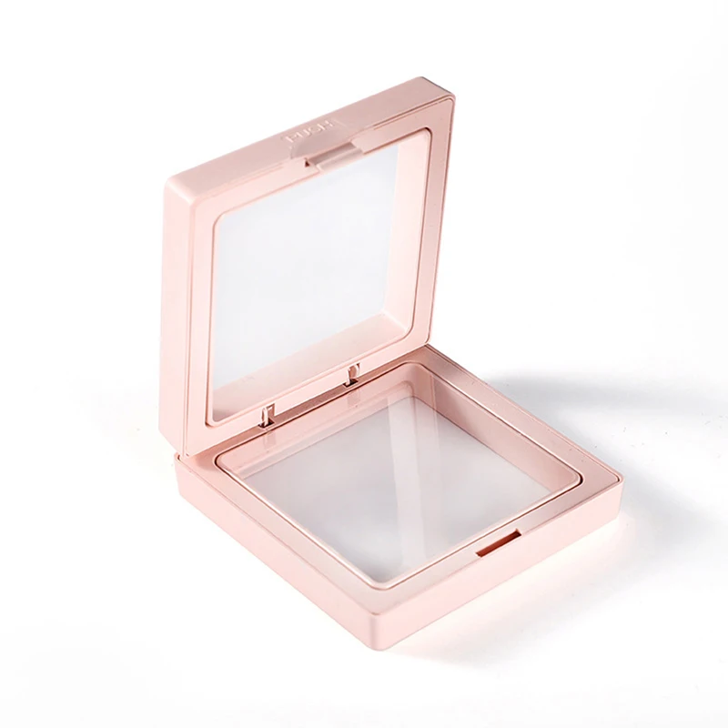 Colorful 3D Floating Jewelry Display Box Picture Frame Shadow Stand Ring Pendant Holder  Jewellery Stone Presentation Case