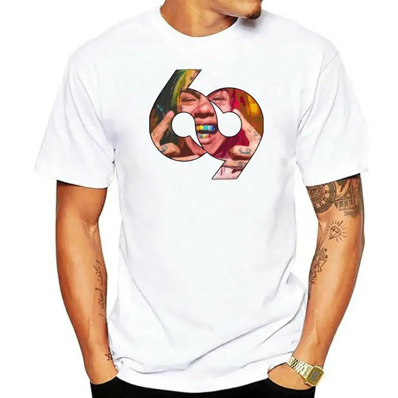 Hip hop Style Fshion T-shirt 6ix9ine T shirt Tekashi69 Rapper Tees 3D Print t shirt 100% Cotton